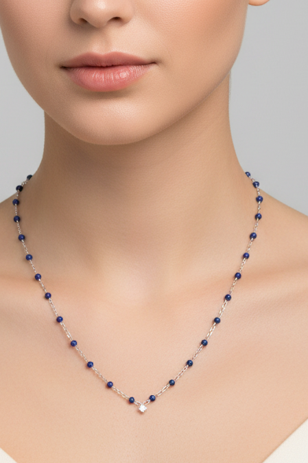 Blue Enamel Chain