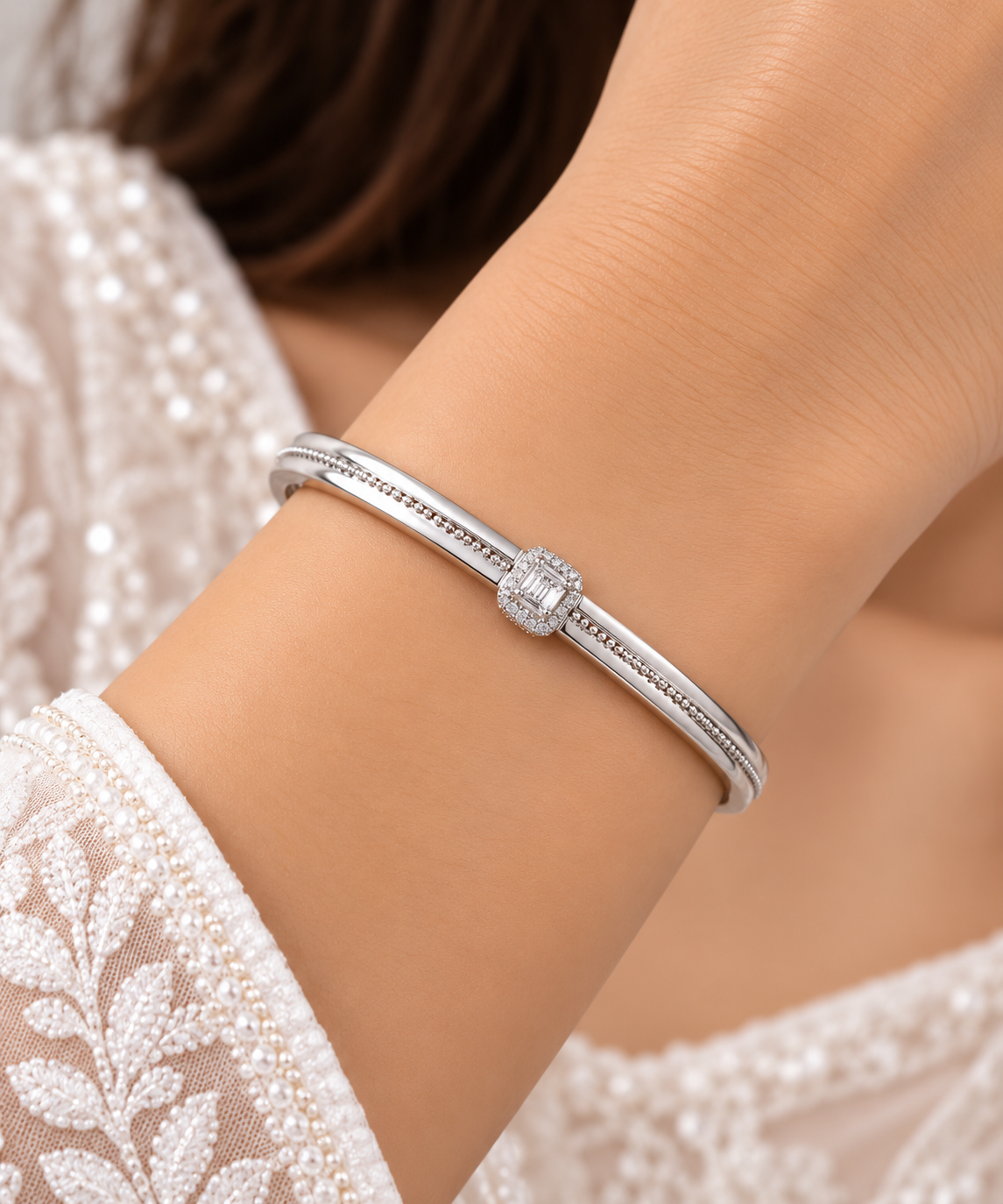 Radiant Square Cluster Bracelet