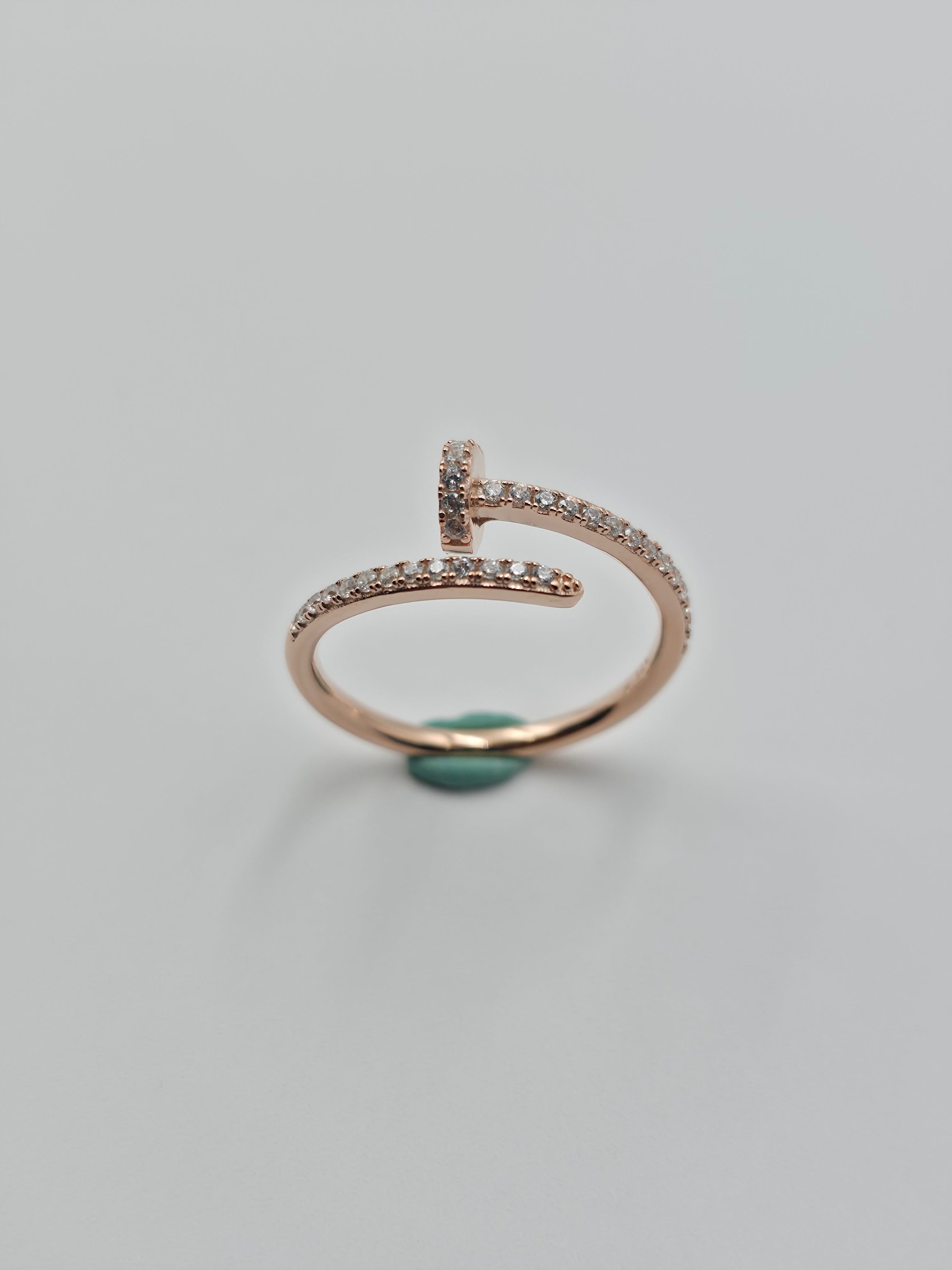 Rose Gold Cartier Nail Ring