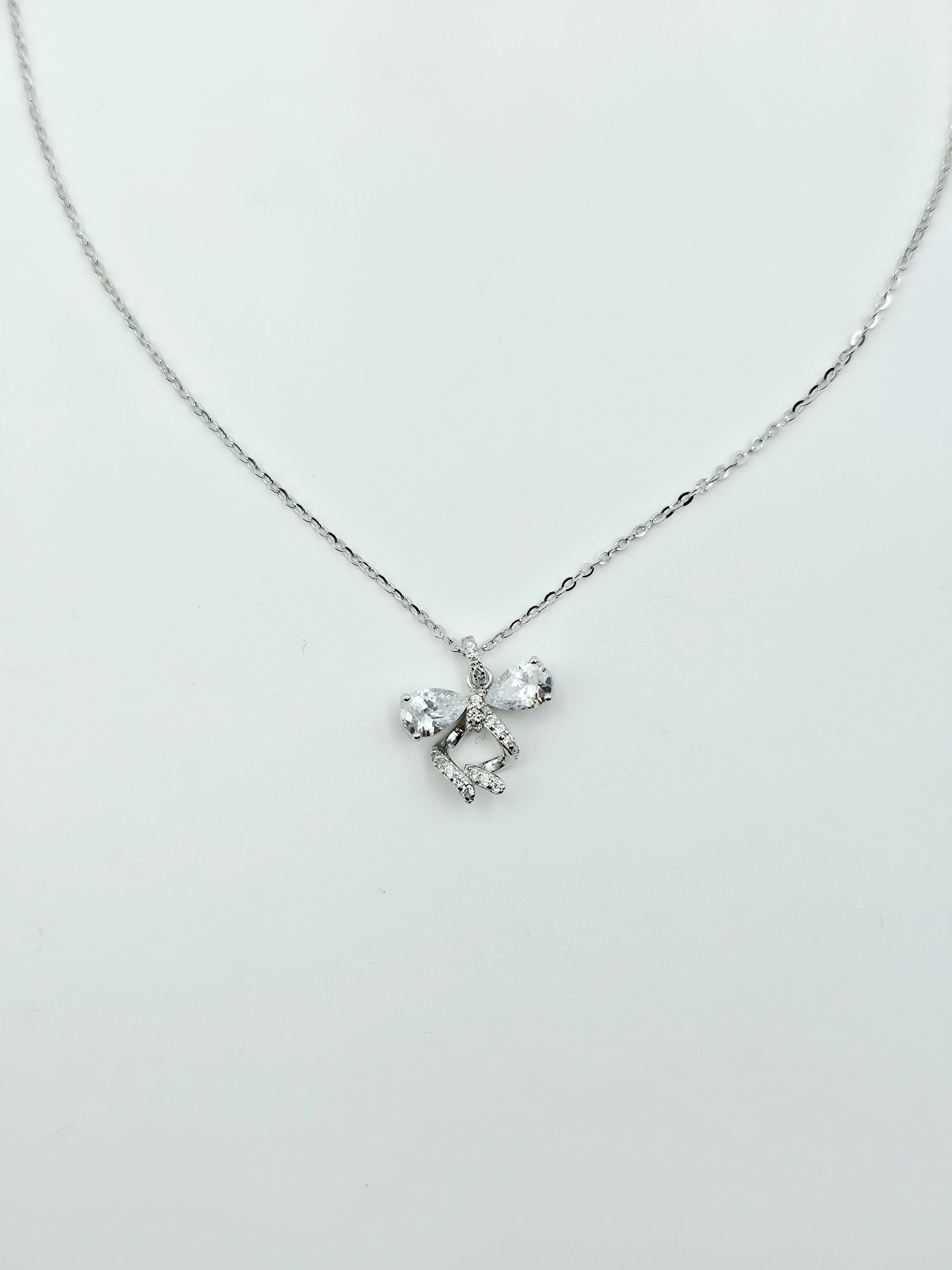 Ribbon Bow Pendant Set