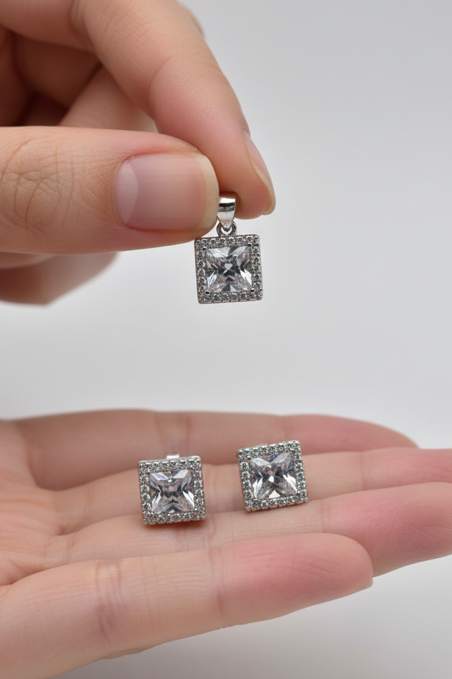 Square Pendant Set