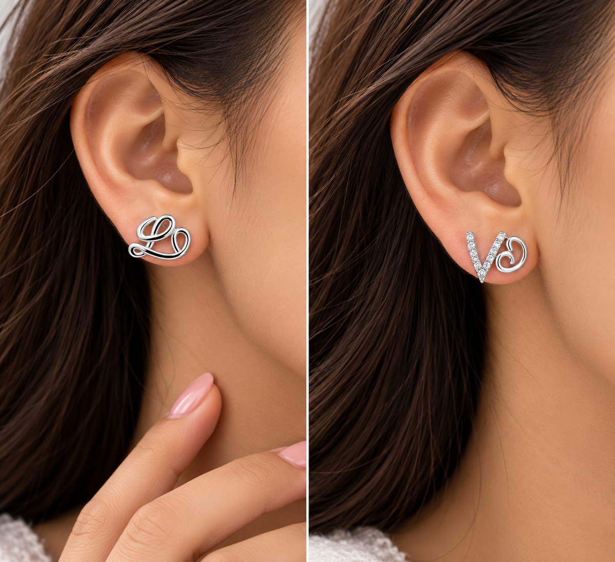 Love Stud Earrings