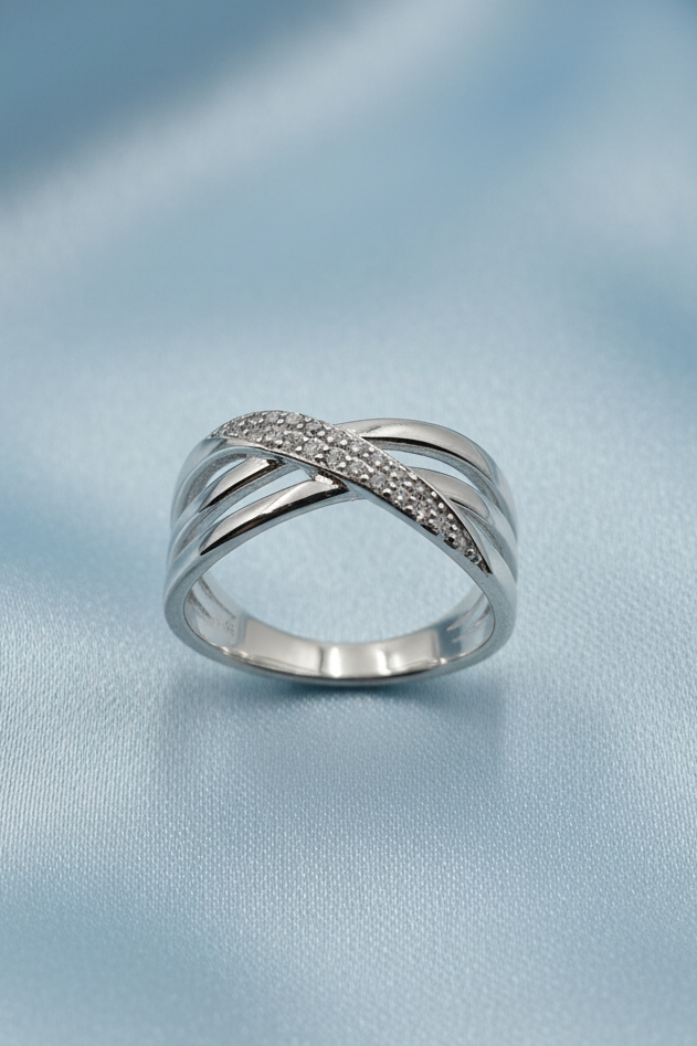 Crossover Band Ring