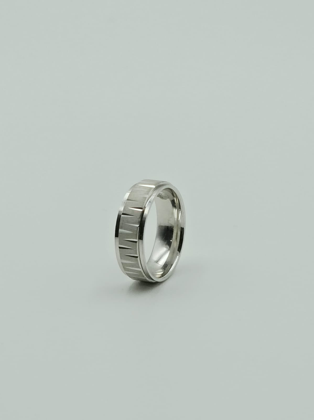 Textured Segmented Band Ring